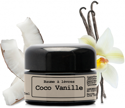 Baume gourmand formulé à partir d'ingrédients naturels