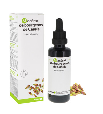 Élaboré à base de bourgeons de cassis frais biologique, de glycérine végétale et d'alcool biologique