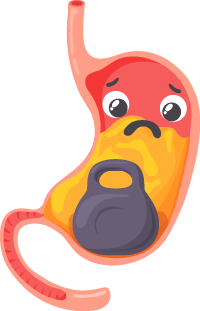 Heavy stomach