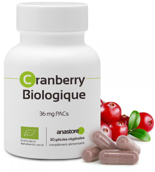 La cranberry biologique parfait pour prévenir les infections urinaires.